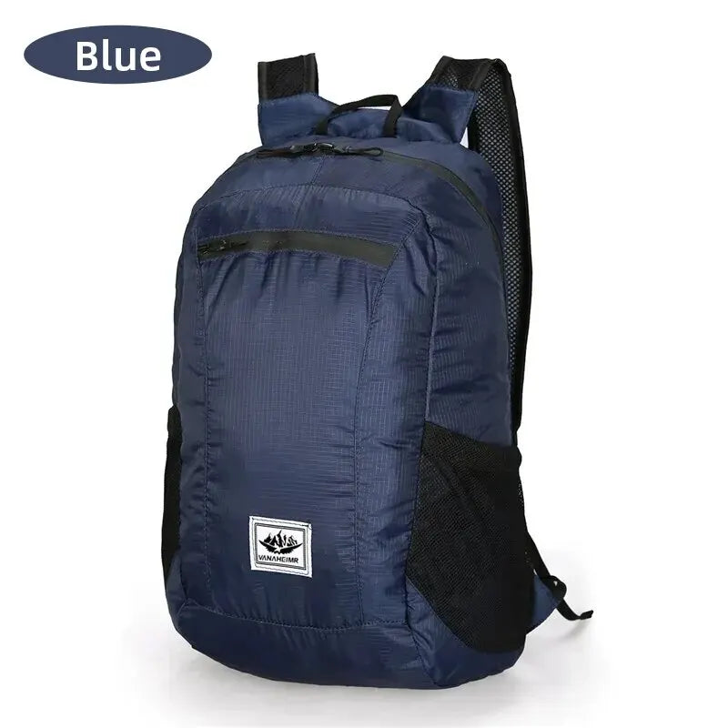 Bolsa de senderismo al aire libre, mochila portátil ligera de 20L, plegable, impermeable, ultraligera, para mujeres, hombres, viajar, senderismo