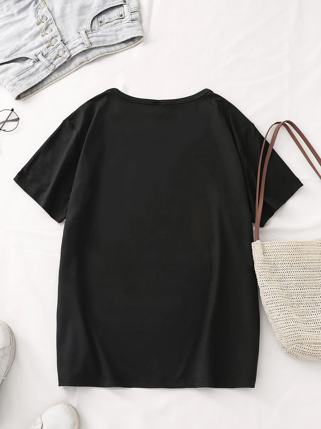 Camiseta deportiva informal con estampado de oso a rayas para mujer, Top de manga corta con cuello redondo, transpirable, que absorbe la humedad, ligero y suave