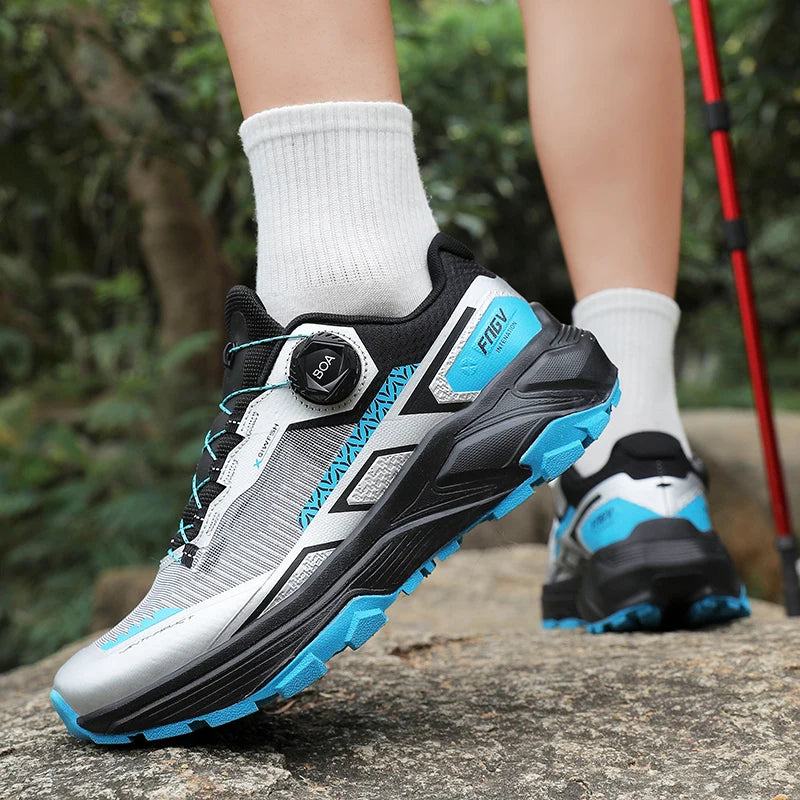 Zapatos de senderismo al aire libre con estilo para hombre, zapatillas de senderismo resistentes con forro cálido de felpa para calzado masculino de invierno