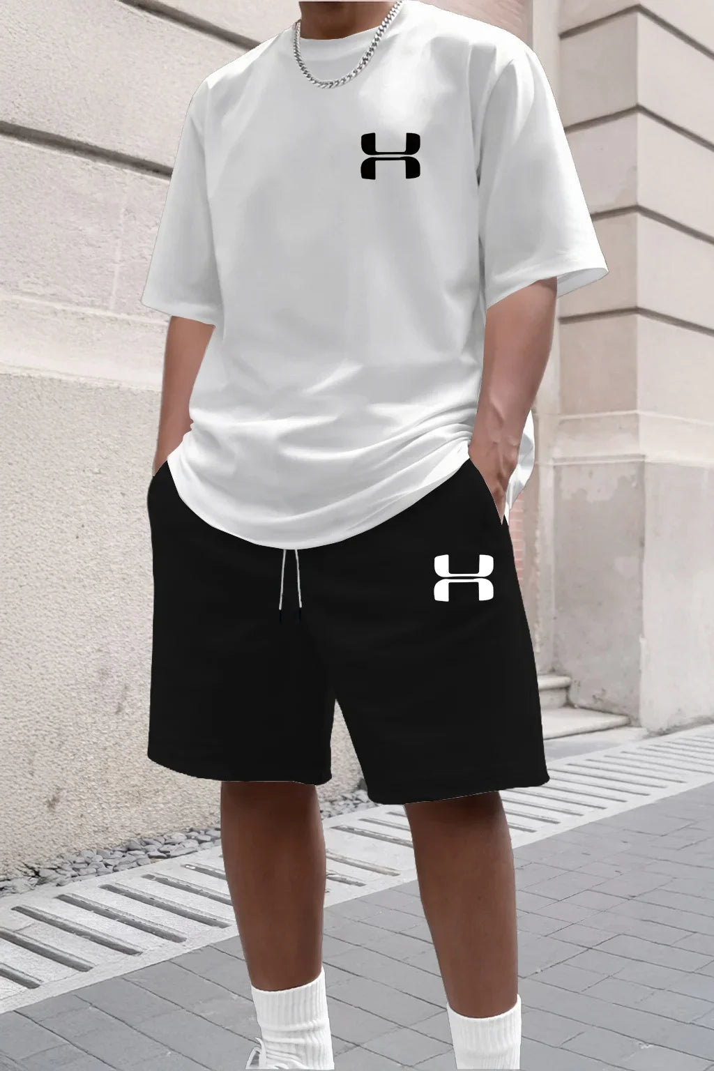 Conjunto Deportivo para Hombre 2026, Camiseta de Manga Corta y Pantalones Cortos Deportivos, Conjunto de Dos Piezas Informal para Verano
