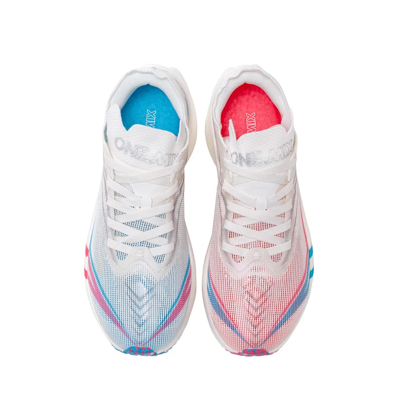 ONEMIX-zapatillas para correr para maratón, placa de carbono, prueba profesional, soporte estable para zapatillas de deporte ultraligeras que absorben los golpes, novedad de 2025