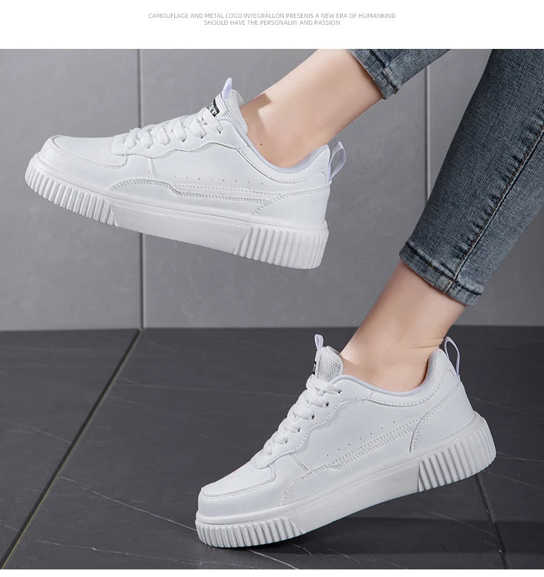 Zapatillas Mujer Blancas Casual - Transpirables