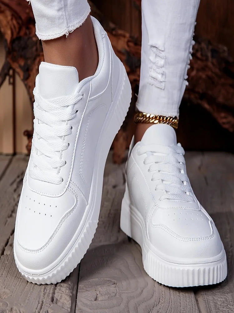 MAEDEF zapatos de mujer, zapatos vulcanizados informales para hombre, zapatillas de deporte con cordones para mujer, zapatos deportivos Unisex cómodos y ligeros antideslizantes