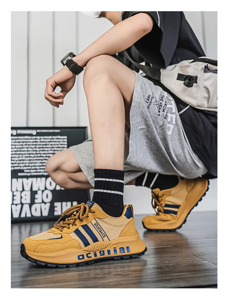 Trendy Brand Men's New Comfortable and Versatile Casual Shoes with Soft Soles Anti Slip and Wear-resistant Shoes Zapatos Hombre