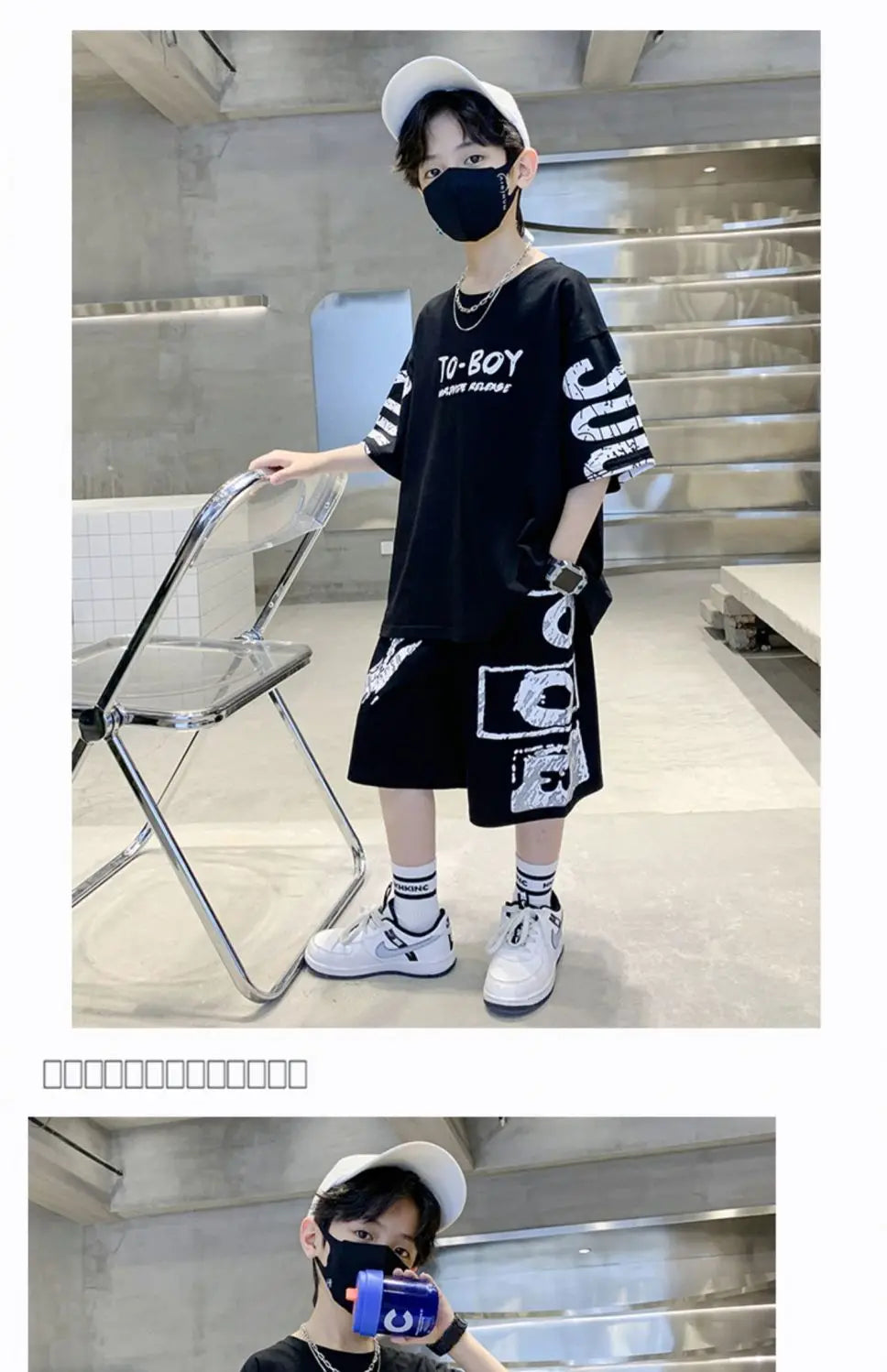 Conjunto de ropa deportiva informal para niños, camisetas de 2 piezas y pantalones, trajes de 3 a 14 años, estilo Hip Hop, moda de verano