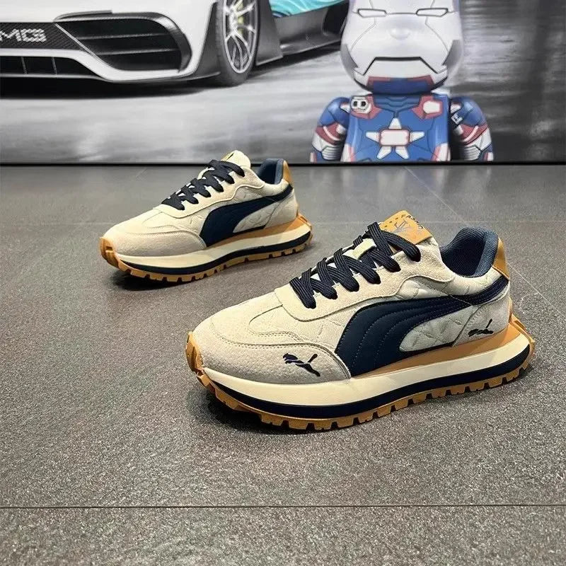 Zapatos informales para hombre, calzado deportivo, zapatos informales de verano con suela gruesa para hombre, zapatos suaves y cómodos antideslizantes, zapatos de moda para exteriores