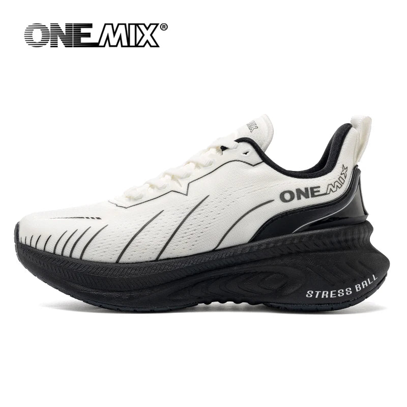 ONEMIX, zapatillas blancas para correr en carretera para hombre, zapatillas deportivas con cojín de aire para exteriores, zapatillas deportivas para hombre, zapatos para correr de verano, calzado para mujer