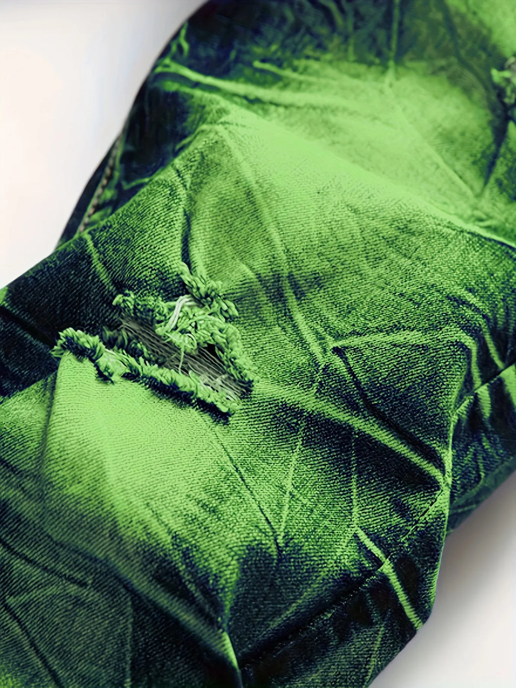 Pantalones vaqueros ajustados para hombre, pantalones vaqueros azules adelgazantes elásticos artesanales, pantalones largos con diseño de agujeros, pantalones vaqueros de pierna recta de alta elasticidad
