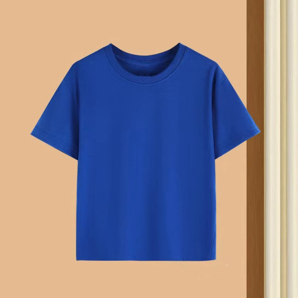 Conjunto de camiseta de manga corta de verano para niños, moda deportiva, pantalones cortos para niños y niñas, conjunto informal de 2 uds con estampado de gráficos de marca, conjunto para chico