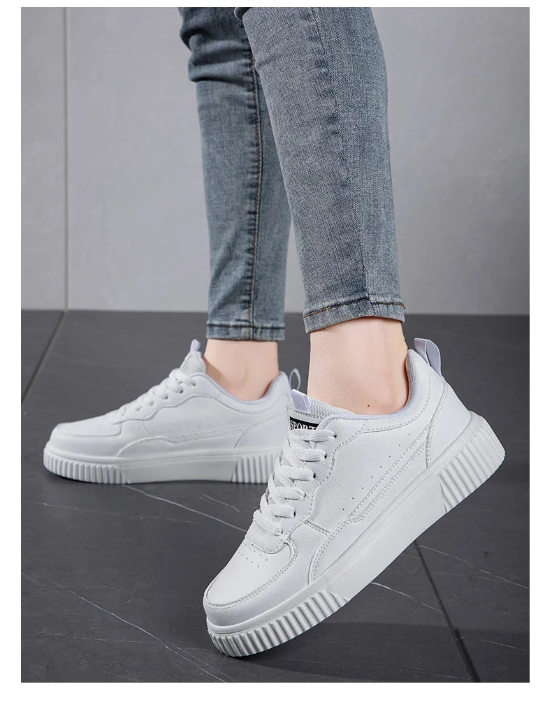 Zapatillas Mujer Blancas Casual - Transpirables