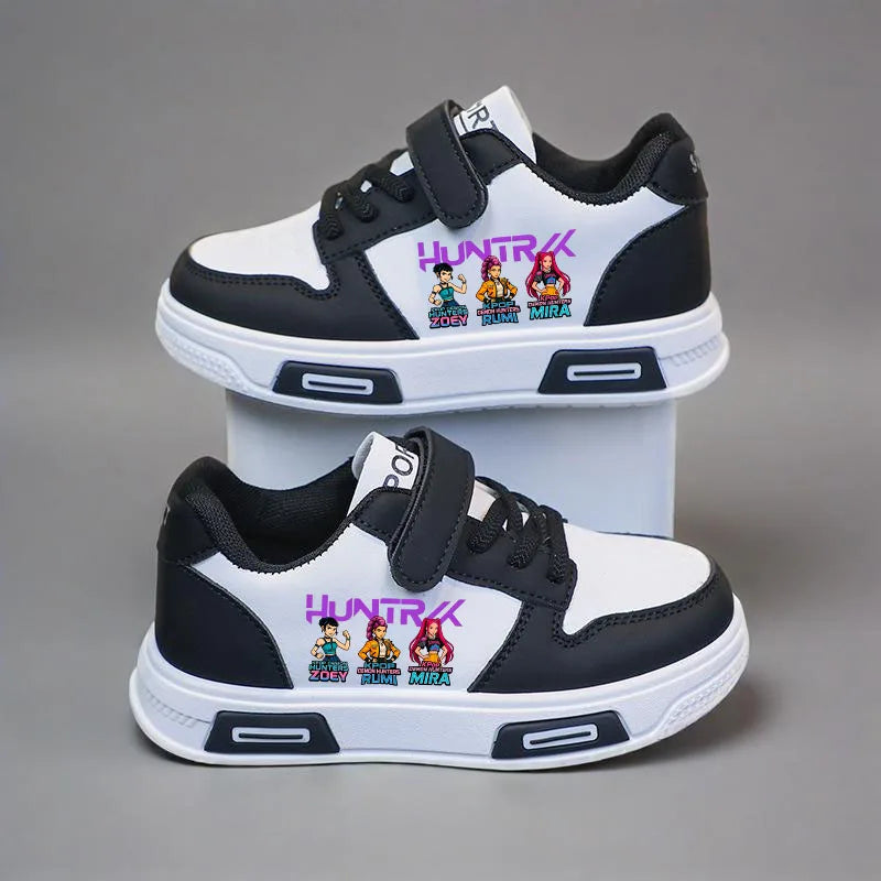 Zapatos informales para niños, zapatillas de deporte KPop Demon Hunters para niños, zapatillas deportivas antideslizantes para niñas, zapatos para caminar para niños pequeños, talla 21-37