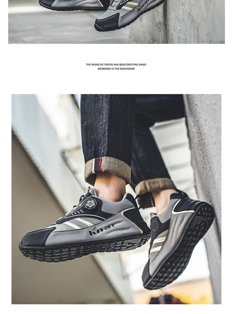 Zapatillas casuales de hombre, estilo coreano, versátiles, suela suave, cómodas, ligeras, con plataforma, para uso diario.