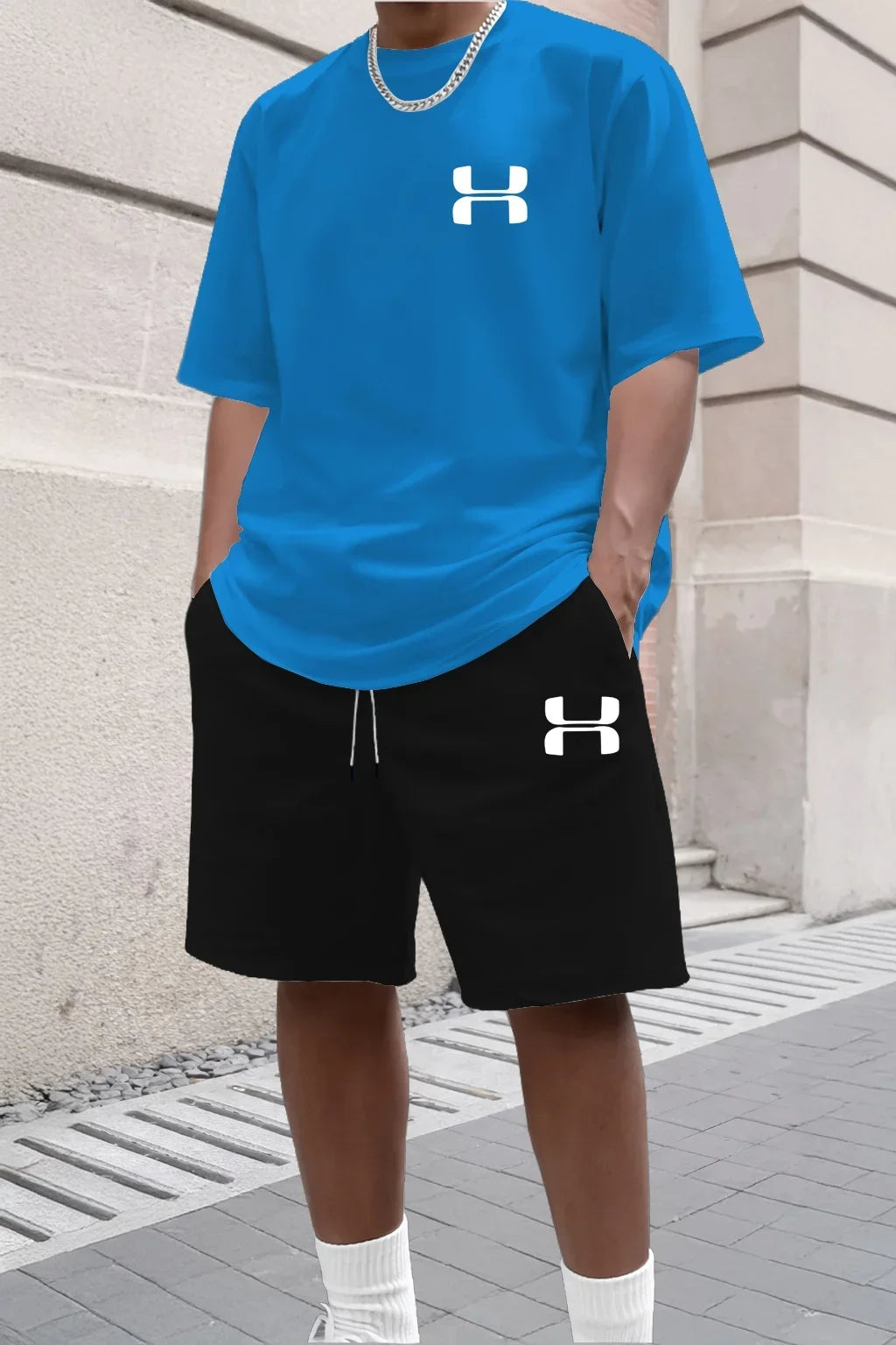 Conjunto Deportivo para Hombre 2026, Camiseta de Manga Corta y Pantalones Cortos Deportivos, Conjunto de Dos Piezas Informal para Verano