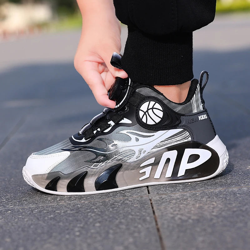 Zapatos para niños, zapatillas de deporte para niños de 4 a 12 años, zapatillas informales de otoño Kiss para uso diario, plataforma con estampado de moda, zapatos deportivos de suela gruesa para niños