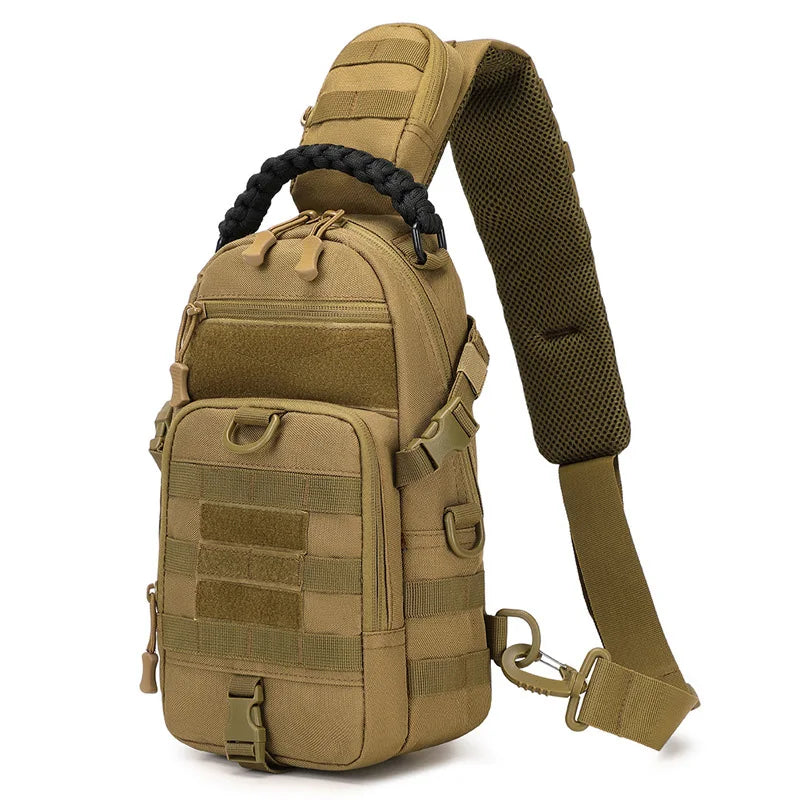 Bolsa de pecho para acampar, mochila táctica para hombre, deporte, hombro, senderismo al aire libre, escalada, ciclismo, pesca, viaje, riñonera MOLLE