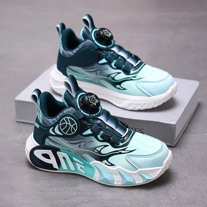 Zapatos para niños, zapatillas de deporte para niños de 4 a 12 años, zapatillas informales de otoño Kiss para uso diario, plataforma con estampado de moda, zapatos deportivos de suela gruesa para niños