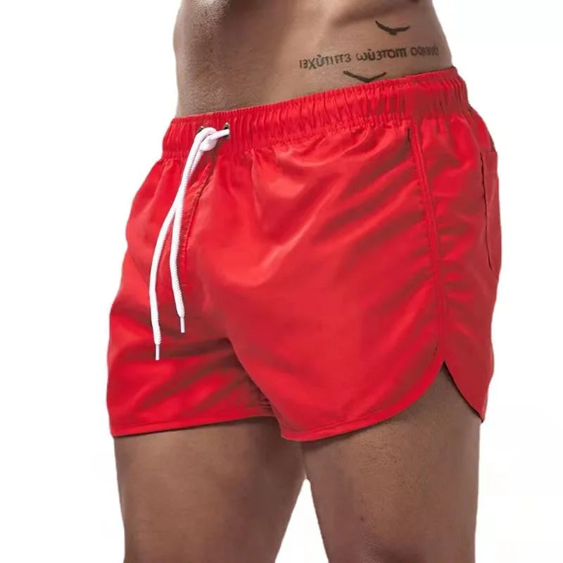 Traje de Baño para Hombre, Verano 2026, Shorts de Playa, Marca de Moda, Sexy, Cintura Baja, Transpirable, para Surf