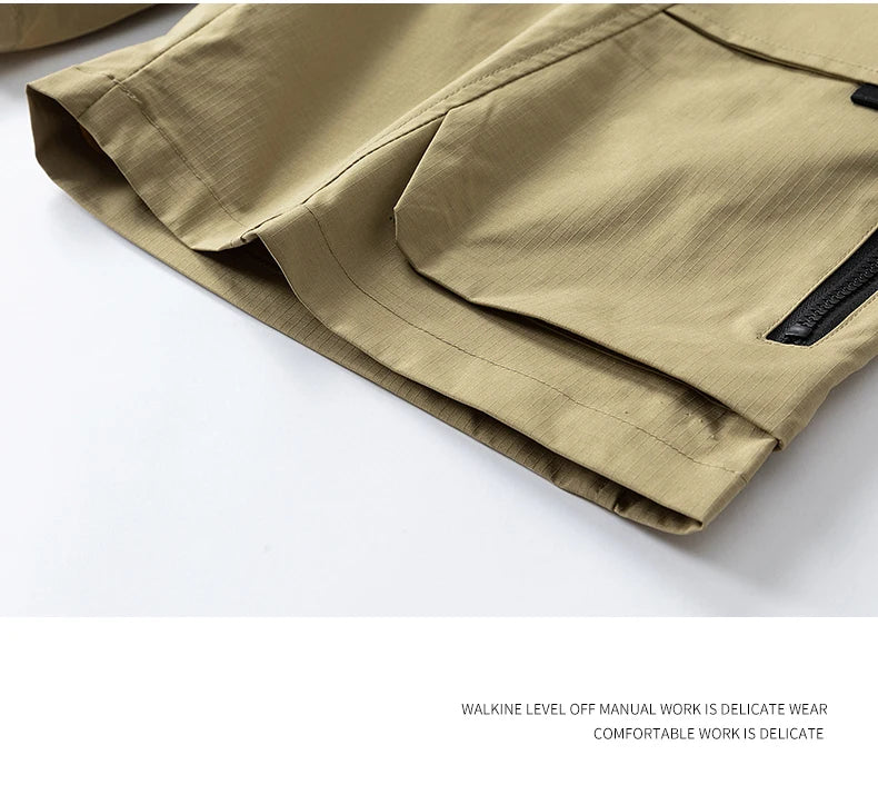 Pantalones Cortos Cargo de Verano para Hombre, de Secado Rápido, Ligeros, para Senderismo, Tácticos, con Múltiples Bolsillos Grandes, Casuales, para Pesca y Golf 2026