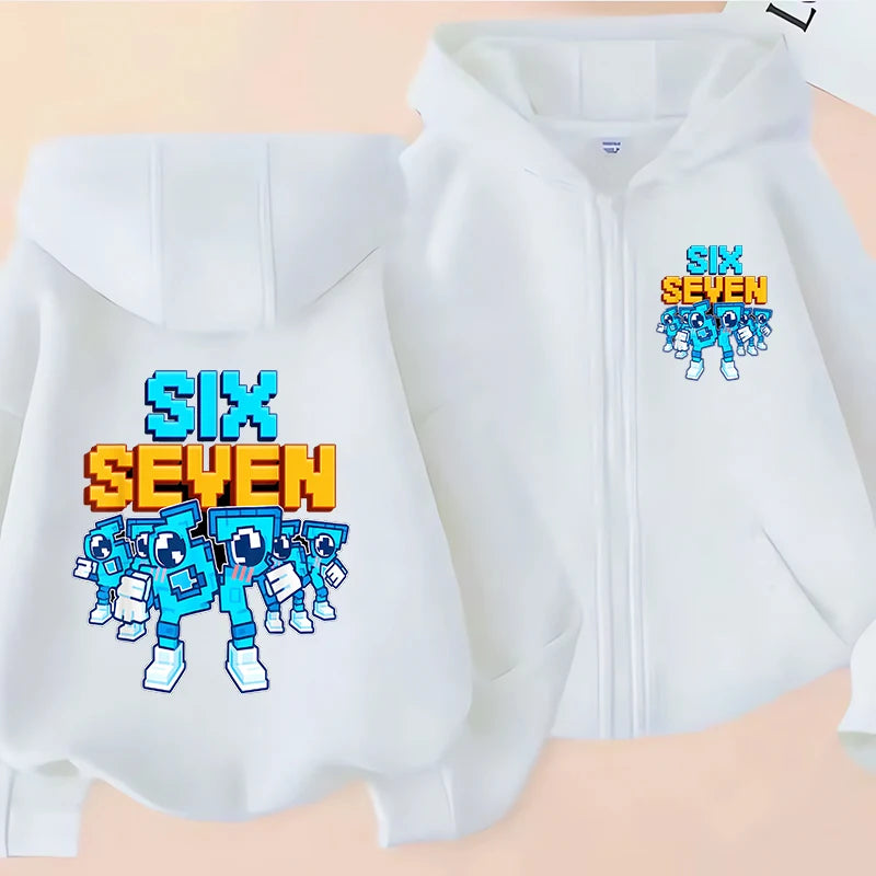 Sudadera Capucha Cremallera Niños - Diseño 67 Divertido