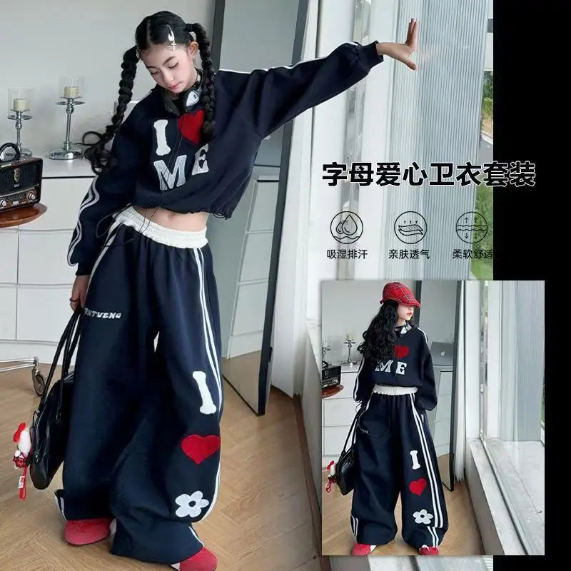 Conjunto Hip-Hop Niños Otoño - Jersey + Pantalones 2 Piezas