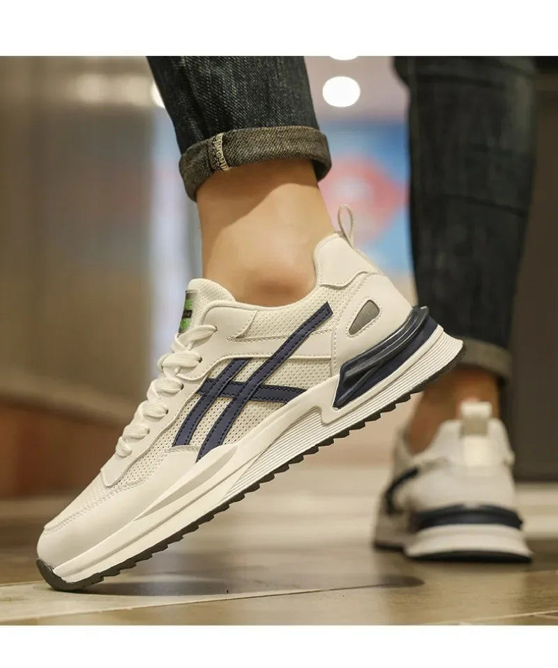 Zapatillas de deporte transpirables para hombre, zapatos informales con cordones para correr, tenis, baratos, liquidación, envío gratis