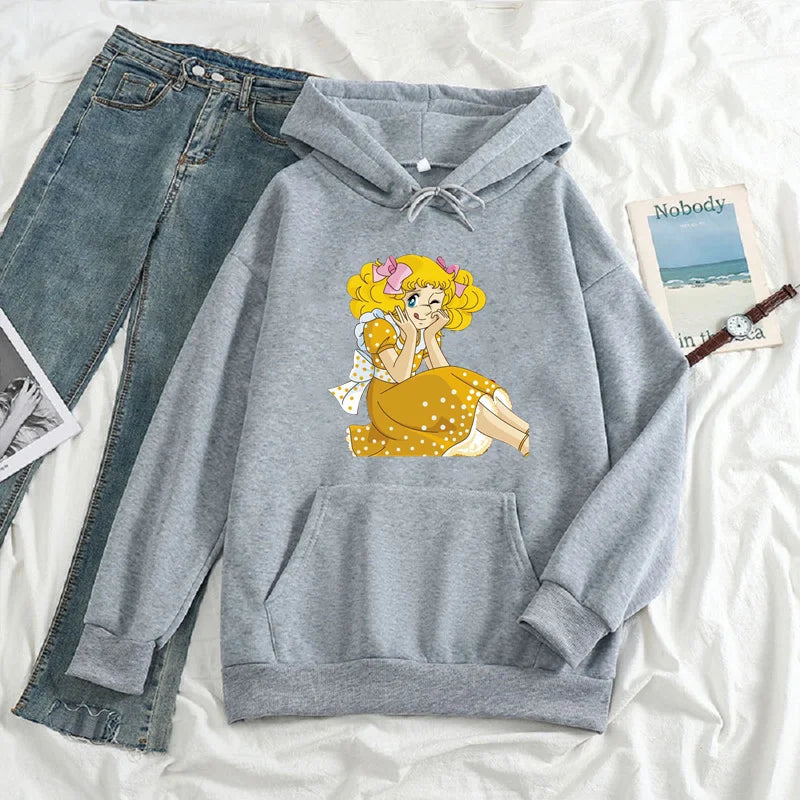 Ropa Vintage con capucha para mujer, sudaderas con capucha de moda Harajuku, sudadera con dibujos de dulces de los años 90, jerséis con capucha para mujer 2022