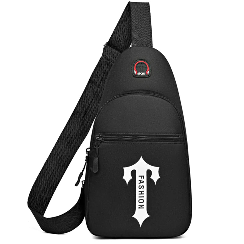 Bolso de mano informal para hombre, bolso deportivo, bandolera de un solo hombro, bolso de pecho de moda, bolsillo de una sola capa