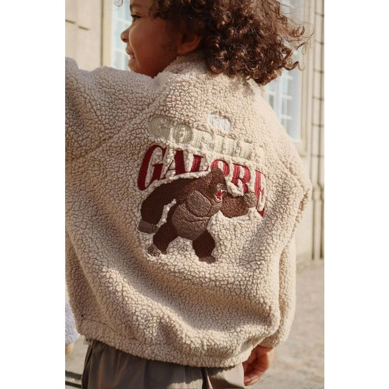 Chaqueta Sherpa Niños Invierno - Abrigo Lana Cálido