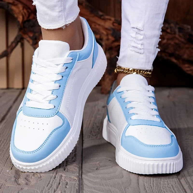 MAEDEF zapatos de mujer, zapatos vulcanizados informales para hombre, zapatillas de deporte con cordones para mujer, zapatos deportivos Unisex cómodos y ligeros antideslizantes
