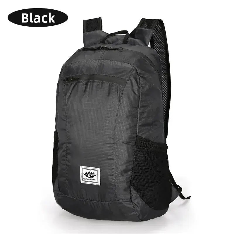Bolsa de senderismo al aire libre, mochila portátil ligera de 20L, plegable, impermeable, ultraligera, para mujeres, hombres, viajar, senderismo