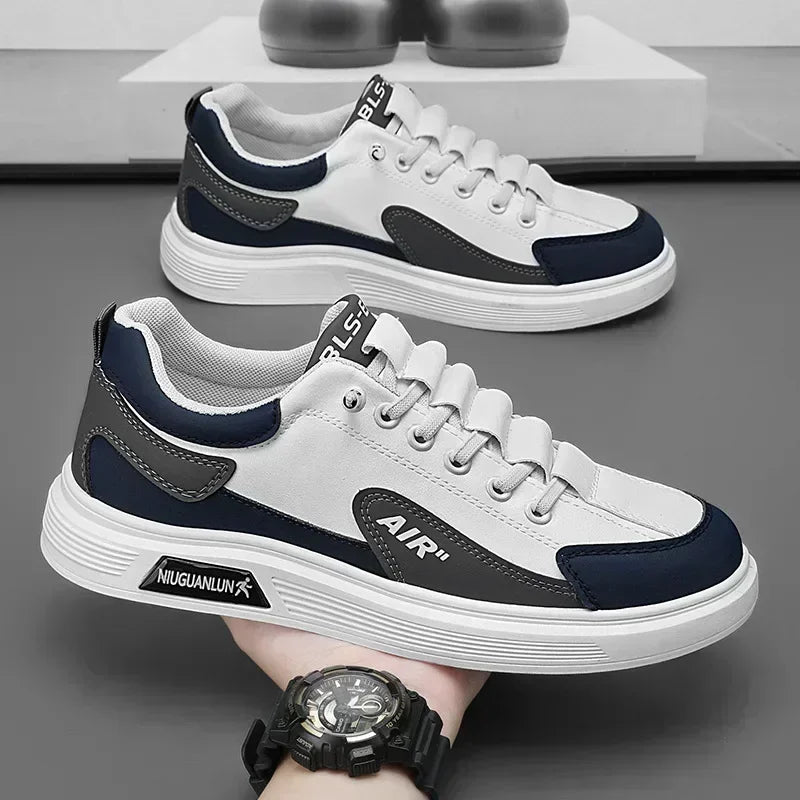 2025 casuales al aire cordones estilo coreano viaje juvenil zapatos de fondo plano para hombres transpirable shoe