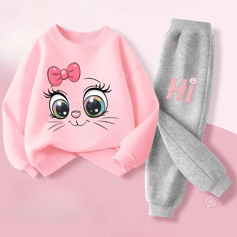 Conjunto Sudadera Niñas - Capucha + Pantalón 2 Piezas