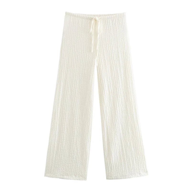 Willshela, conjunto de 2 piezas a la moda para mujer, camisetas sin mangas lisas con una botonadura y pantalones Vintage de cintura alta elástica, traje de pantalones elegantes para mujer