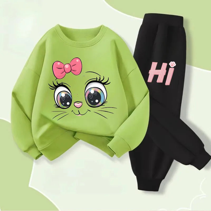 Conjunto Sudadera Niñas - Capucha + Pantalón 2 Piezas