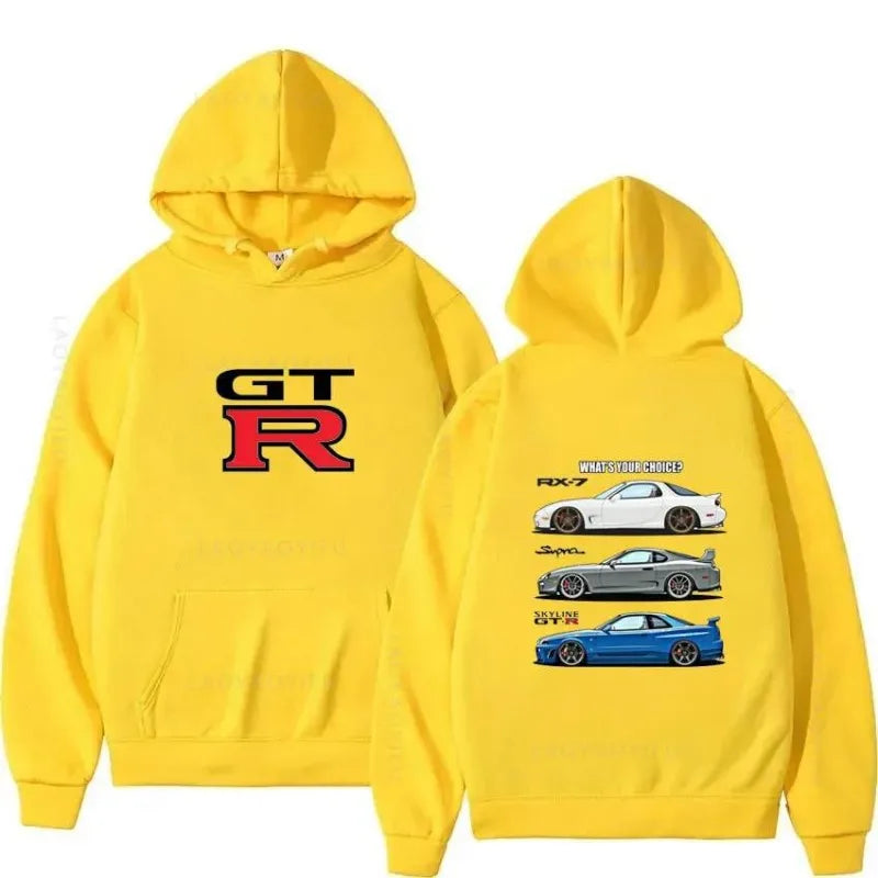 Sudadera GTR Skyline R34 Hombre - Estilo Urbano Cyberpunk
