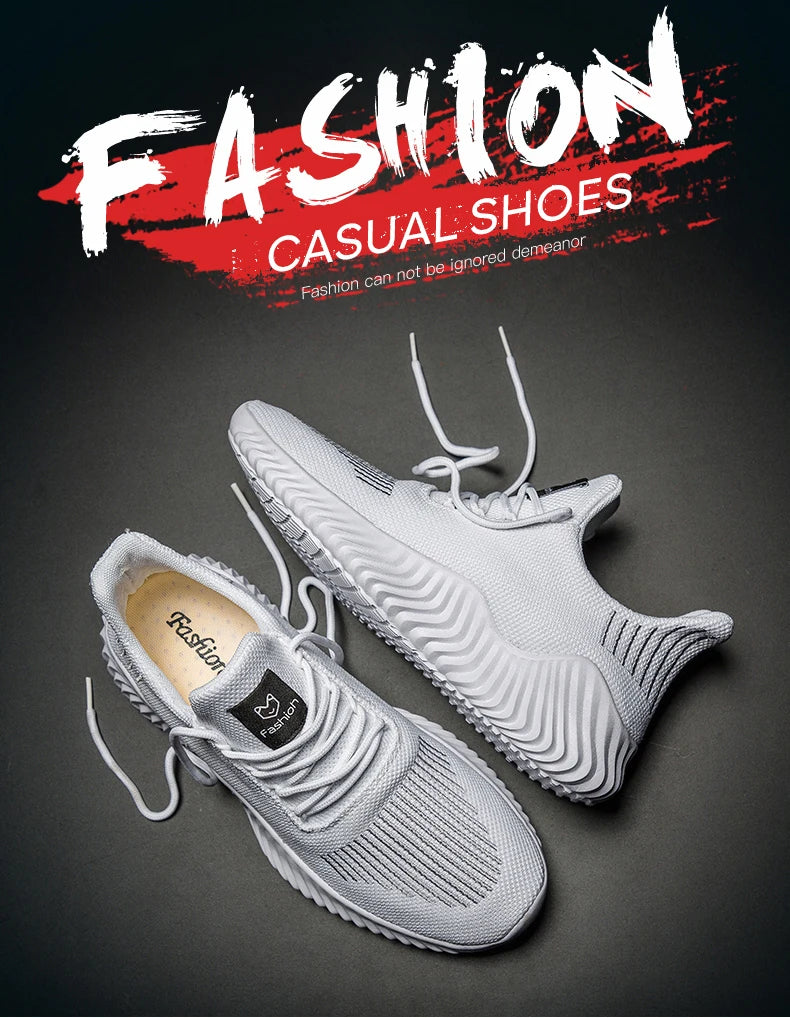 Shoes for Men Designer Men Shoes Breathable Mesh White Men's Tennis Trainers Male Casual Sneakers Zapatos Hombre Tenis Masculino