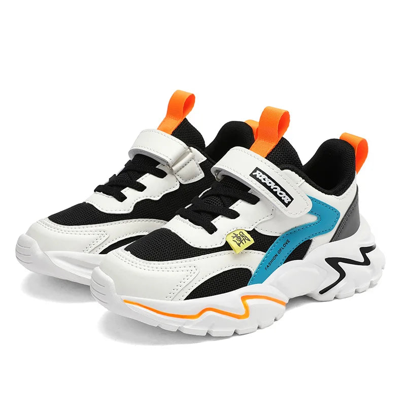 Zapatillas de deporte de moda para niños, zapatos de malla para niños, zapatos escolares informales de 6 a 12 años, zapatillas deportivas de tenis para niño