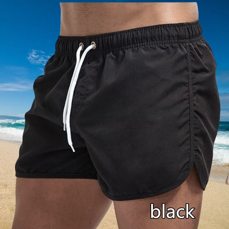Traje de Baño para Hombre, Verano 2026, Shorts de Playa, Marca de Moda, Sexy, Cintura Baja, Transpirable, para Surf
