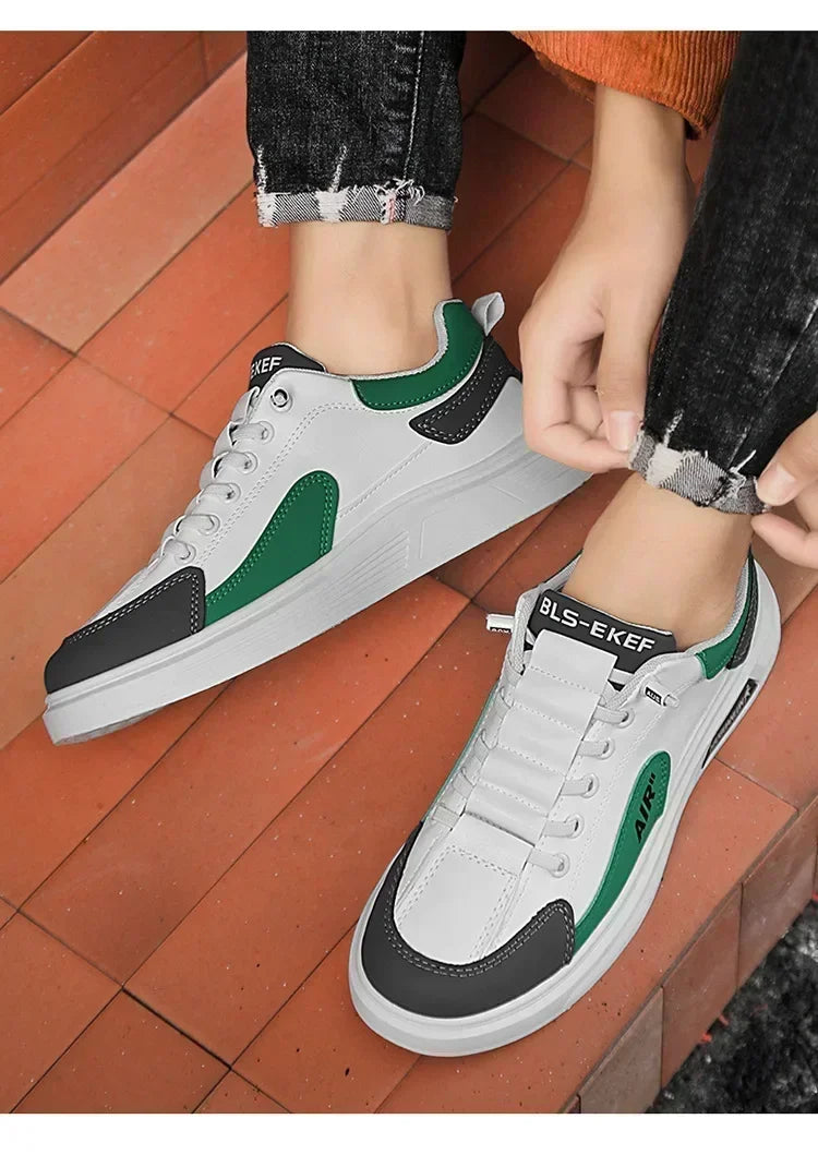 2025 casuales al aire cordones estilo coreano viaje juvenil zapatos de fondo plano para hombres transpirable shoe