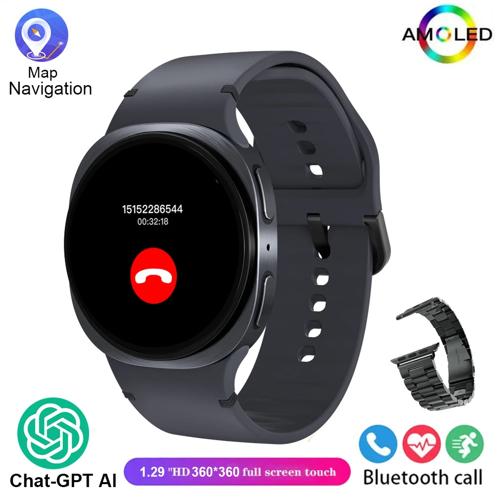 2025 nuevos relojes 8 Mini GPS Track reloj inteligente para hombres mujeres salud deporte AMOLED ritmo cardíaco Bluetooth llamada impermeable Smartwatch