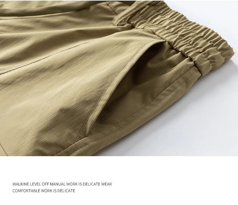 Pantalones Cortos Cargo de Verano para Hombre, de Secado Rápido, Ligeros, para Senderismo, Tácticos, con Múltiples Bolsillos Grandes, Casuales, para Pesca y Golf 2026