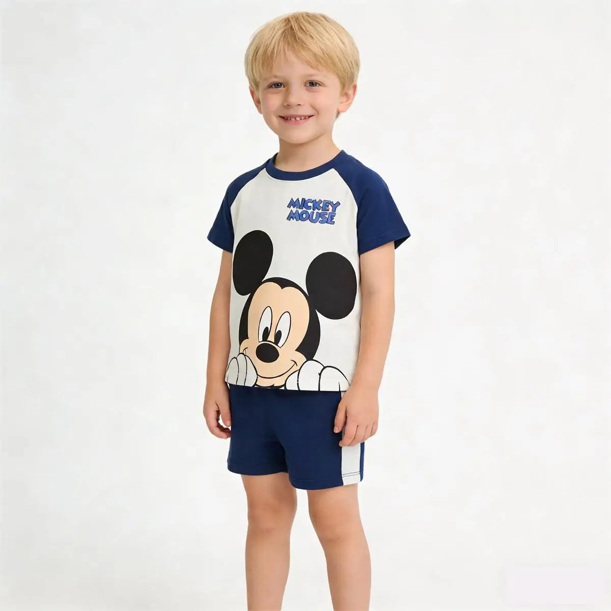 Camisetas de dibujos animados para bebés, niños y niñas, pantalones cortos sueltos, conjunto de dos piezas, chándales de manga corta para niños, camiseta bonita + pantalones cortos, verano 2026
