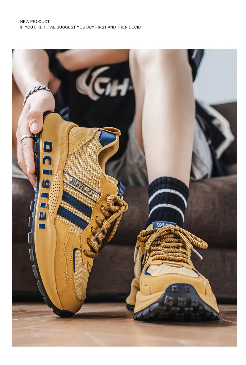 Trendy Brand Men's New Comfortable and Versatile Casual Shoes with Soft Soles Anti Slip and Wear-resistant Shoes Zapatos Hombre