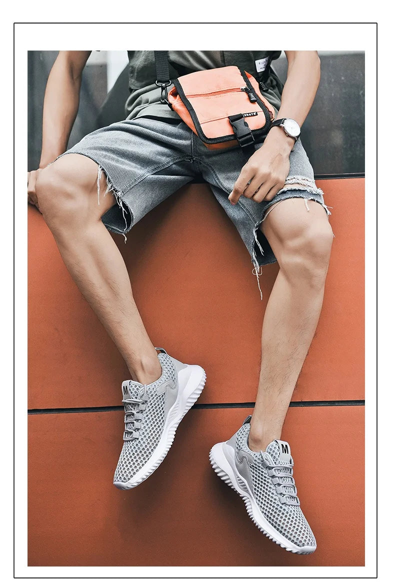 Shoes for Men White Man Cheap Shoes Running Sneakers Unisex Breathable Mesh Sports Shoes Mens Trianers Zapatillas Running Hombre