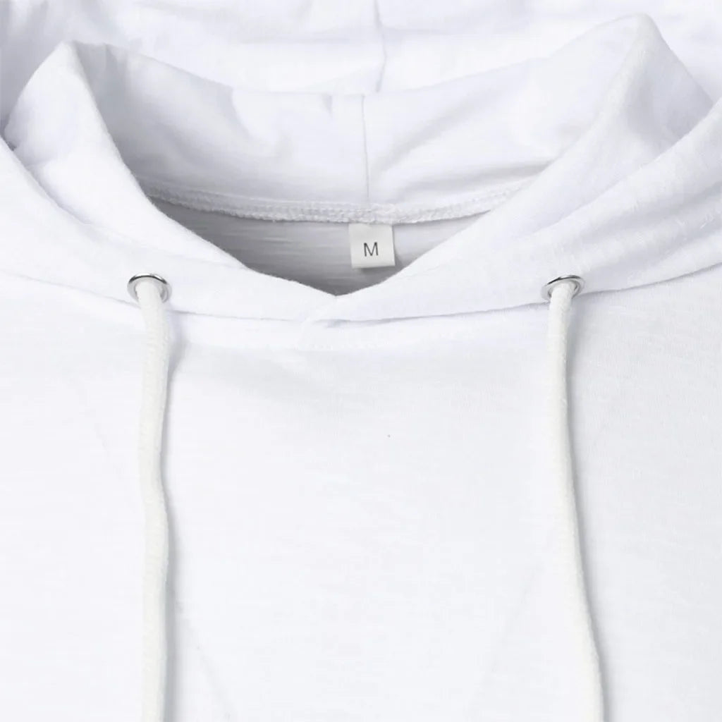 Camiseta de algodón para hombre, camisetas deportivas transpirables ajustadas de Color sólido con capucha de manga corta, camisetas informales ligeras para Fitness para hombre