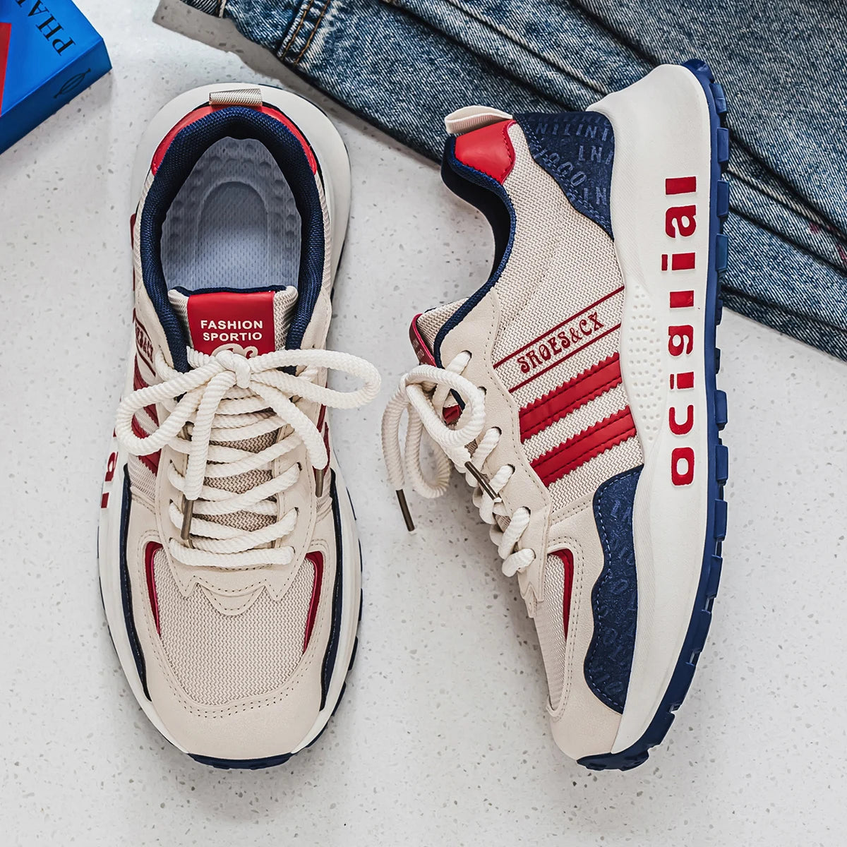 Trendy Brand Men's New Comfortable and Versatile Casual Shoes with Soft Soles Anti Slip and Wear-resistant Shoes Zapatos Hombre