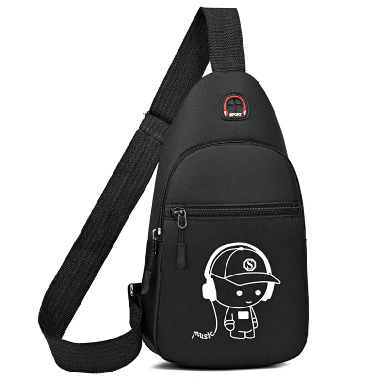 Bolso de mano informal para hombre, bolso deportivo, bandolera de un solo hombro, bolso de pecho de moda, bolsillo de una sola capa