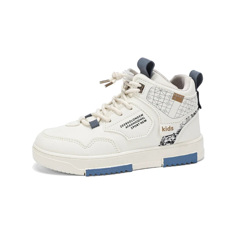 Zapatillas de deporte para niños y niñas, zapatos planos de marca de otoño, zapatos deportivos blancos para niños de 6 a 12 años, zapatillas informales de tenis escolares para niña