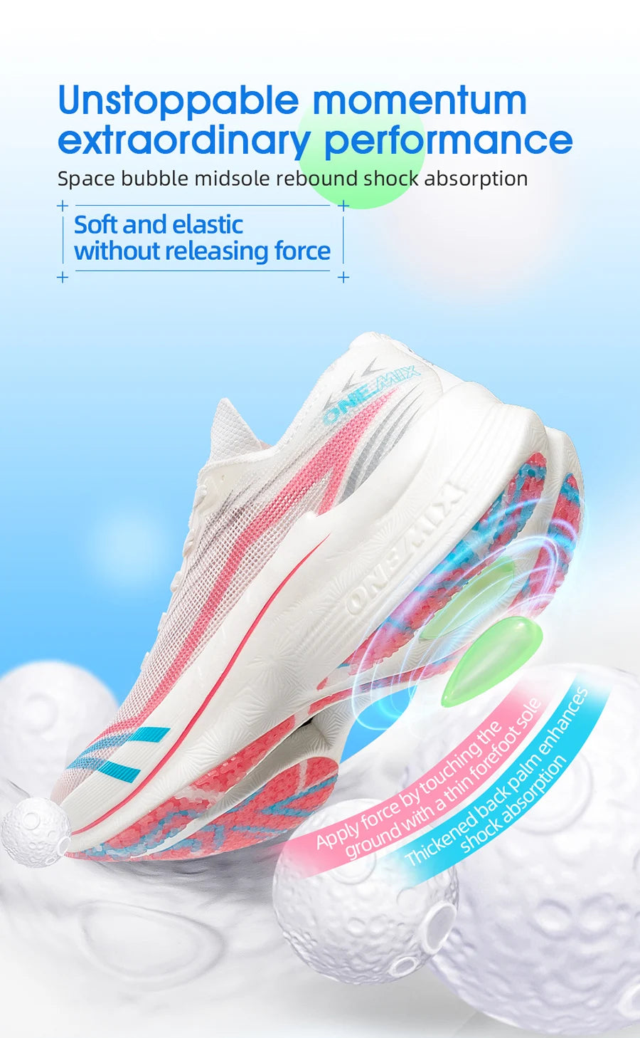 ONEMIX-zapatillas para correr para maratón, placa de carbono, prueba profesional, soporte estable para zapatillas de deporte ultraligeras que absorben los golpes, novedad de 2025