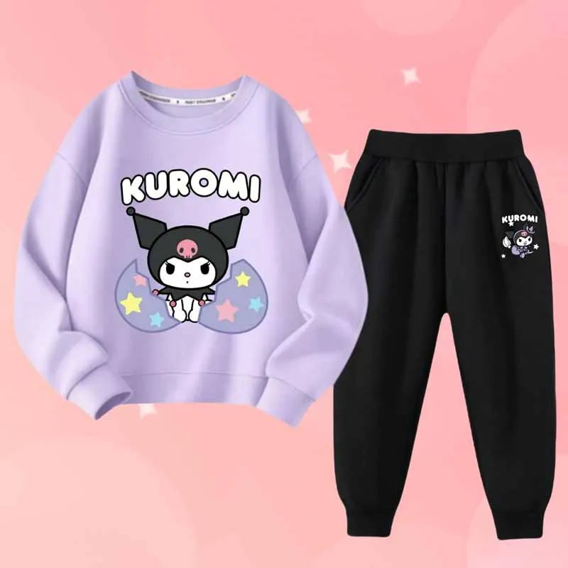 Conjunto Kuromi Niña - Camiseta + Pantalón 2 Piezas